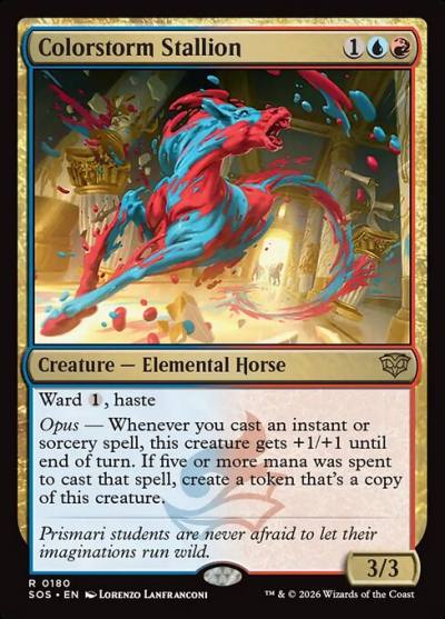 Colorstorm Stallion SOS-180 Secrets of Strixhaven Magic card