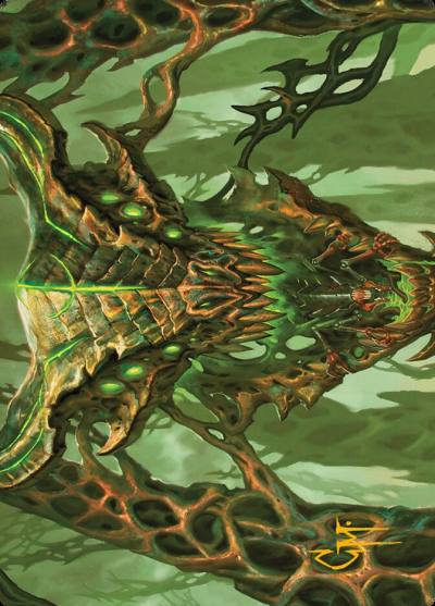 Colossal Dreadmask // Colossal Dreadmask AMH3-8 Modern Horizons 3 Art Series Magic card