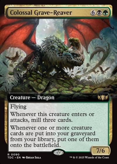 Colossal Grave-Reaver TDC-90 Tarkir: Dragonstorm Commander Magic card
