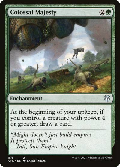Colossal Majesty AFC-154 Forgotten Realms Commander Magic card