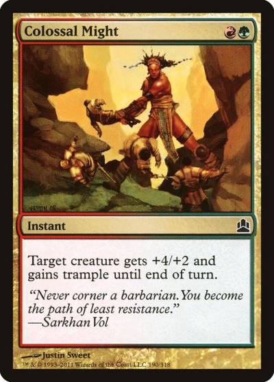 Colossal Might CMD-190 Commander 2011 Magic card