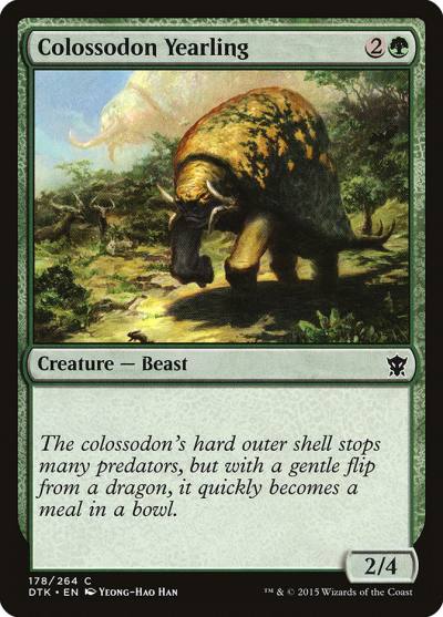Colossodon Yearling 178 Dragons of Tarkir Magic card