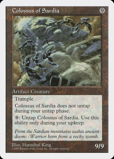 Colossus of Sardia 5ED-358 Fifth Edition Magic card