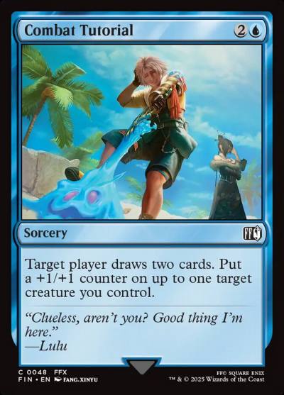Combat Tutorial FIN-48 Final Fantasy Magic card