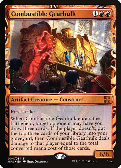 Combustible Gearhulk MPS-4 Kaladesh Inventions Magic card
