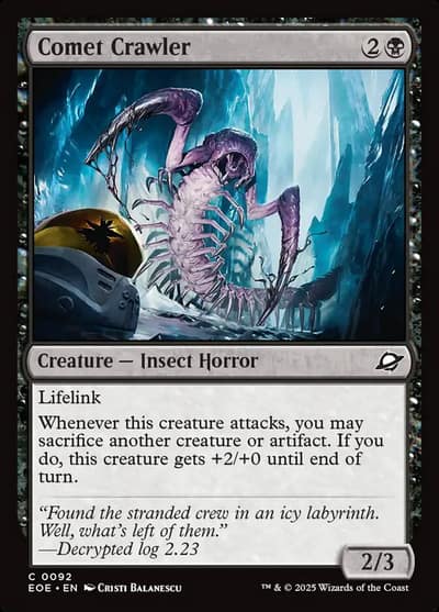 Comet Crawler 92 Edge of Eternities Magic card