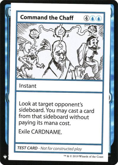 Command the Chaff CMB1-18 Mystery Booster Playtest Cards 2019 Magic card