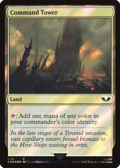 Command Tower 40K-270STAR Warhammer 40,000 Commander Magic card