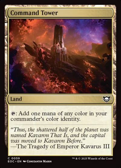 Command Tower EOC-59 Edge of Eternities Commander Magic card