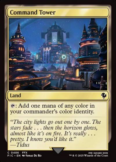 Command Tower FIC-486 Final Fantasy Commander Magic card