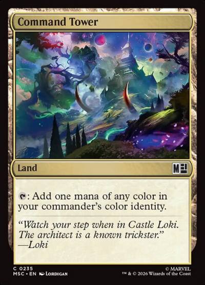 Command Tower MSC-235 Marvel Super Heroes Commander Magic card