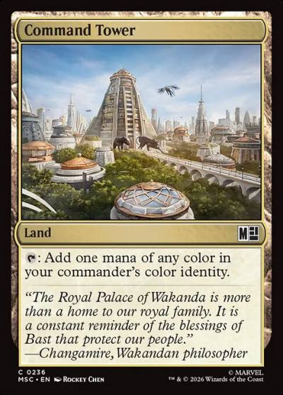 Command Tower MSC-236 Marvel Super Heroes Commander Magic card