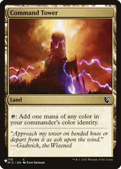 Command Tower PLST-MIC-170 The List Magic card