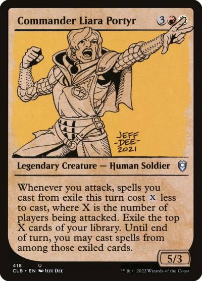 Commander Liara Portyr CLB-418 Commander Legends: Battle for Baldur's Gate Magic card