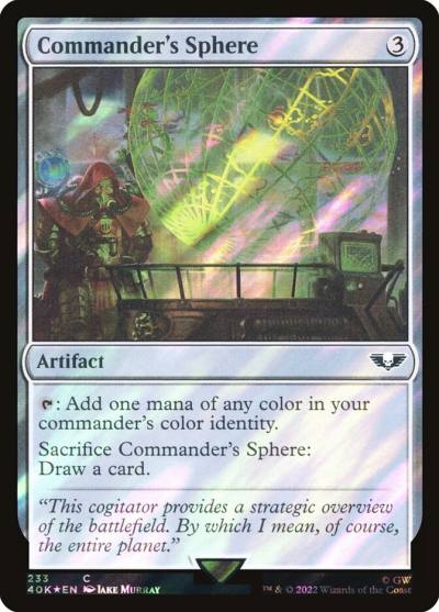 Commander's Sphere 40K-233STAR Warhammer 40,000 Commander Magic card