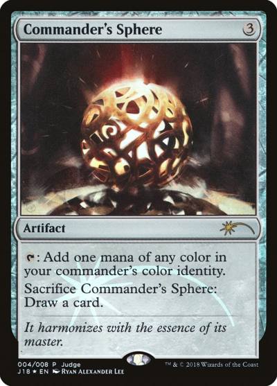 Commander's Sphere J18-4 Judge Gift Cards 2018 Magic card