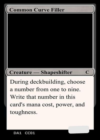 Common Curve Filler CC01 Unknown Event Magic card