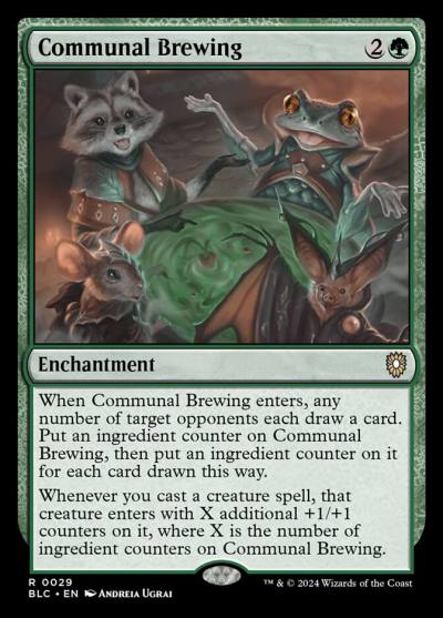 Communal Brewing BLC-29 Bloomburrow Commander Magic card