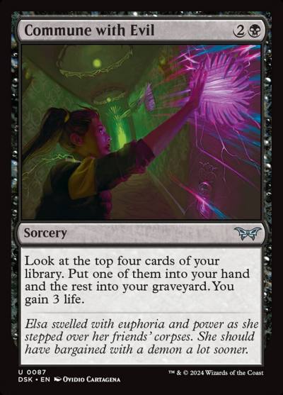 Commune with Evil DSK-87 Duskmourn: House of Horror Magic card