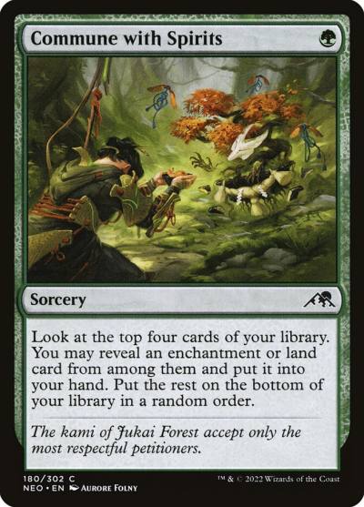 Commune with Spirits NEO-180 Kamigawa: Neon Dynasty Magic card