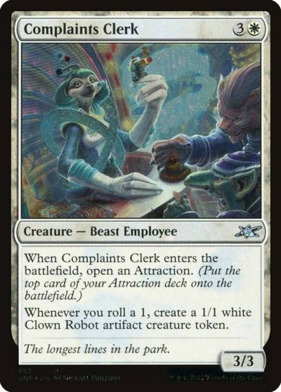 Complaints Clerk UNF-293 Unfinity Magic card