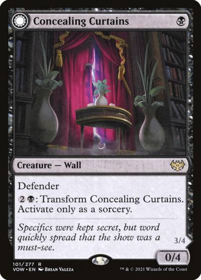Concealing Curtains // Revealing Eye VOW-101 Innistrad: Crimson Vow Magic card