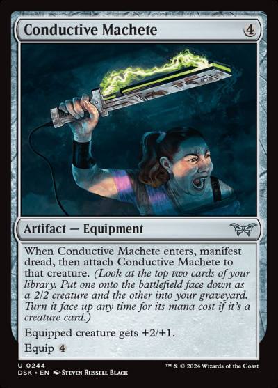 Conductive Machete DSK-244 Duskmourn: House of Horror Magic card