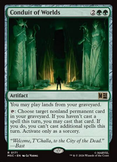 Conduit of Worlds MSC-171 Marvel Super Heroes Commander Magic card