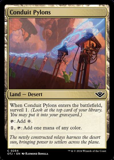 Conduit Pylons OTJ-254 Outlaws of Thunder Junction Magic card