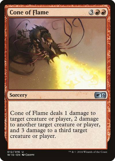Cone of Flame W16-12 Welcome Deck 2016 Magic card