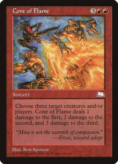 Cone of Flame WTH-95 Weatherlight Magic card