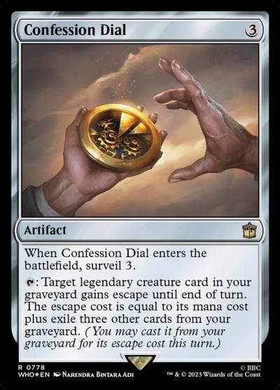 Confession Dial WHO-778 Doctor Who Magic card