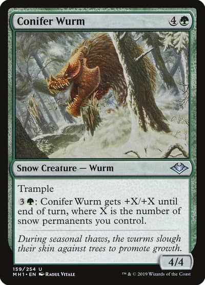 Conifer Wurm 159 Modern Horizons Magic card