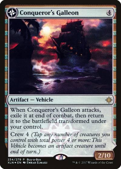Conqueror's Galleon // Conqueror's Foothold PXTC-234 XLN Treasure Chest Magic card
