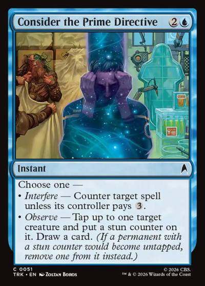 Consider the Prime Directive TRK-51 Star Trek Magic card