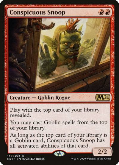 Conspicuous Snoop M21-139 Core Set 2021 Magic card