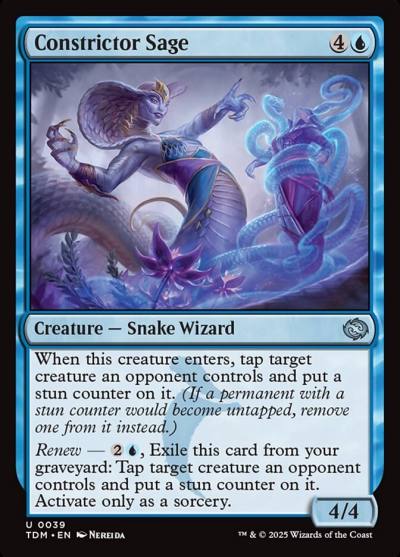 Constrictor Sage TDM-39 Tarkir: Dragonstorm Magic card
