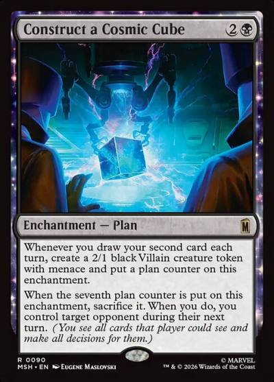 Construct a Cosmic Cube MSH-90 Marvel Super Heroes Magic card