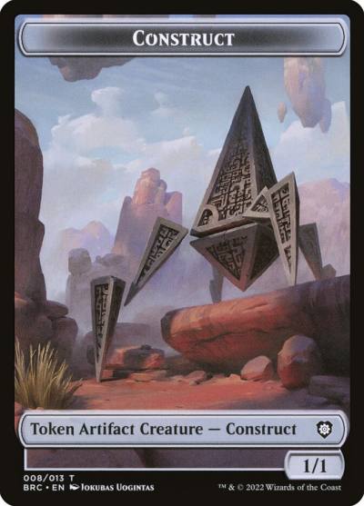 Construct TBRC-8 The Brothers' War Commander Tokens Magic card