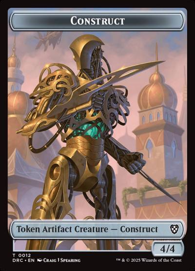 Construct TDRC-12 Aetherdrift Commander Tokens Magic card