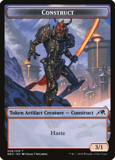Construct TNEO-6 Kamigawa: Neon Dynasty Tokens Magic card