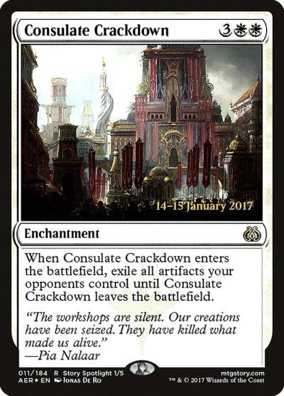 Consulate Crackdown PAER-11S Aether Revolt Promos Magic card