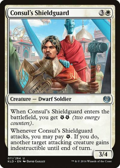 Consul's Shieldguard 11 Kaladesh Magic card