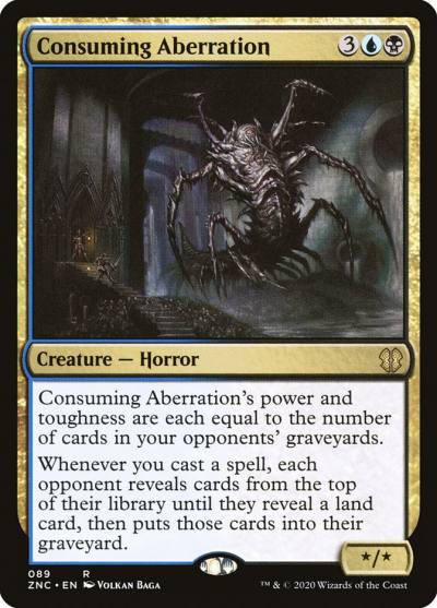 Consuming Aberration ZNC-89 Zendikar Rising Commander Magic card