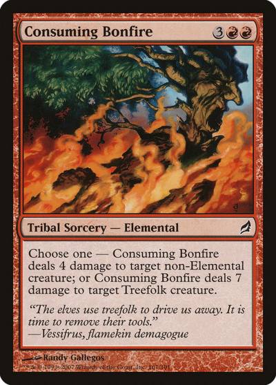 Consuming Bonfire LRW-161 Lorwyn Magic card