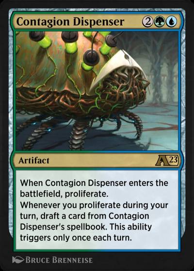 Contagion Dispenser YONE-19 Alchemy: Phyrexia Magic card
