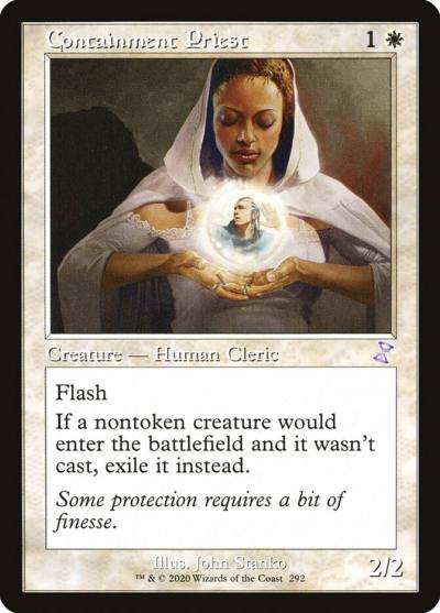 Containment Priest TSR-292 Time Spiral Remastered Magic card