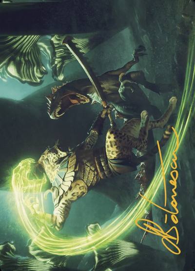 Contest of Claws // Contest of Claws ALCI-72 The Lost Caverns of Ixalan Art Series Magic card