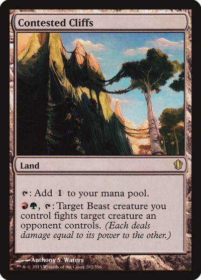 Contested Cliffs C13-282 Commander 2013 Magic card