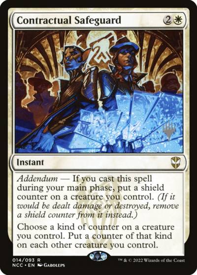Contractual Safeguard PNCC-14P New Capenna Commander Promos Magic card